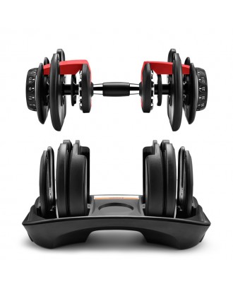 Red Black Adjustable Dumbbell Set 52.5Lb 24Kg For Buy Weights Gym Equipment Fitness Dumbbells Set