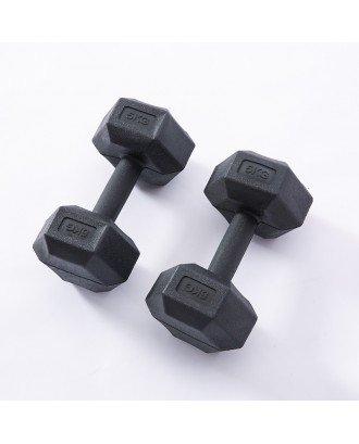 hot selling new hexagonal dumbbell set men football heavy household fitness equipment plastic dumbbell