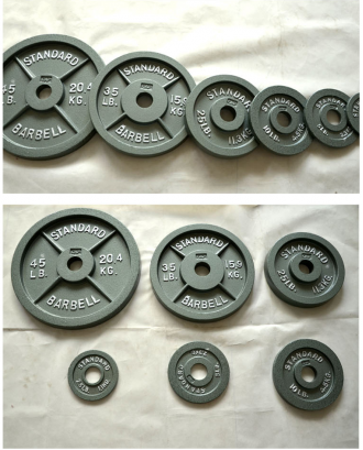 Weight Lifting Plate Gym Rubber Weight Plates Cast Iron Adjustable Barbell Dumbbell for Plate