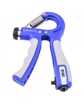 Adjustable Hand Grip Strengthener Hand Workout Equipment Finger Massager Exerciser Rehealthy Trainer Non-Slip Handles Counting