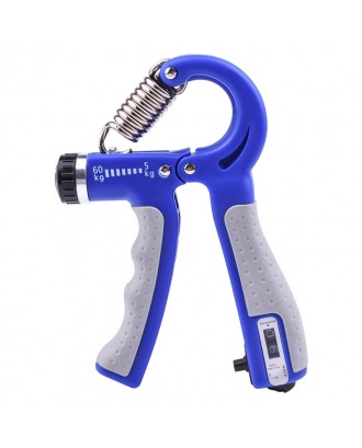 Adjustable Hand Grip Strengthener Count Hand Exerciser Grip Workout Finger Strength Muscle Trainer Non-Slip Handles Wrist Gym