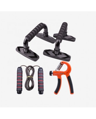 Popular fitness equipment push up bracket bra PVC skipping ropeskip grip strength device hand mag  grip rocks push up bra set