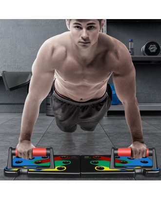 Indoor Fitness Multifunctional Portable ABS 14 in 1 Push Up Board Foldable Board Custom Push Up Bar Set