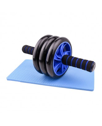 Durable Quality Triple Ab Wheel Roller With Resistance Bands Abdominal Gym Wheel Set Exercise Wheel