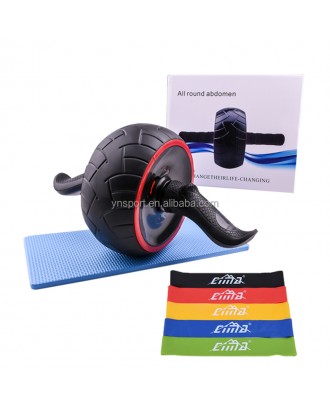 Dual Ab Wheel Exercise And Fitness Wheel with Anti Slip Grips and Double Wheels Core Abdominal Trainers