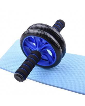 Popular Dual Ab Wheel Roller With Resistant Bands Rueda Abdominal Abdominal Trainer Wheel