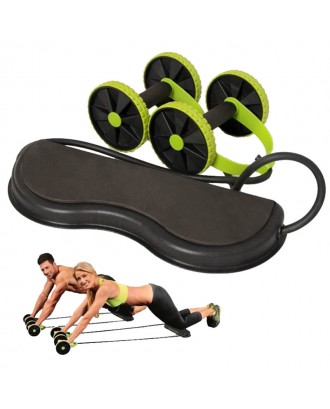 Abdominal Wheel Double-wheel Tensioner Fitness Roller Abdominal Muscle Training Device Multi-functional Abdomen